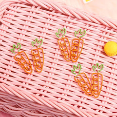 Colorful Bicolor Carrot Shaped Paper Clip - Pack of 20