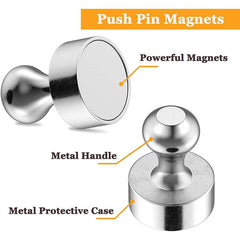 5pcs Strong Magnetic Pushpins Neodymium Magnet Push Pins Refrigerator Magnets