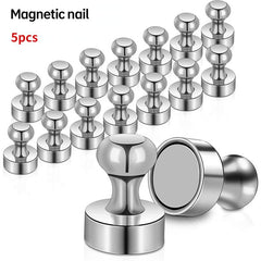 5pcs Strong Magnetic Pushpins Neodymium Magnet Push Pins Refrigerator Magnets