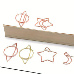 8 Mixed Cartoon Paper Clips - Creative Metal Paper Clips