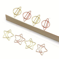8 Mixed Cartoon Paper Clips - Creative Metal Paper Clips