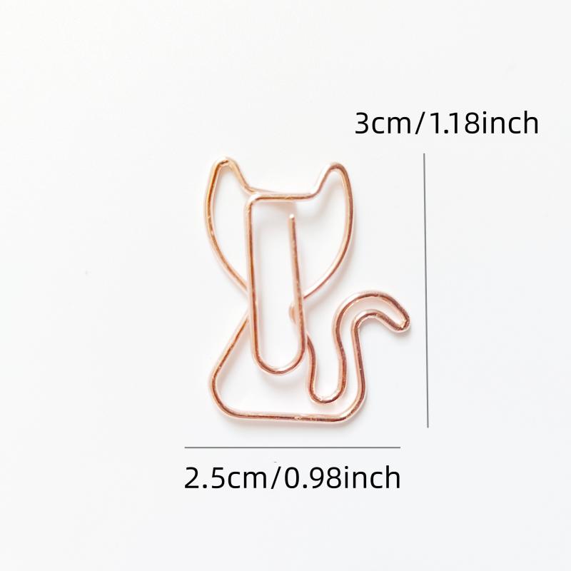 8pcs Small Animal Shape Metal Paper Clip