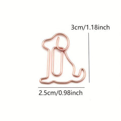 8pcs Small Animal Shape Metal Paper Clip