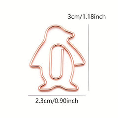 8pcs Small Animal Shape Metal Paper Clip