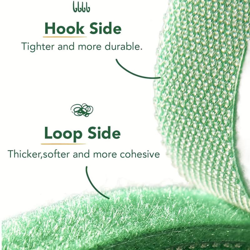 Rattan Green Plant Hook And Loop Tie Wire Strap for Branches Flower Arrangement