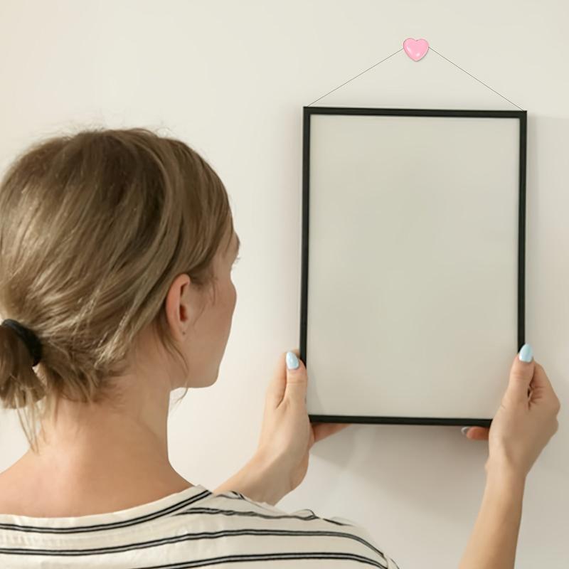 100pcs Pink Heart Shaped Push Pins for Notice Board