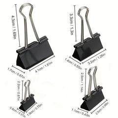 24pcs Metal Binder Note Organizer - Keep Your Files Neat & Professional