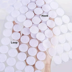 1000 Pairs 1.5cm Self Adhesive Dots Sticky Back Coin Nylon Hook And Loop Dots