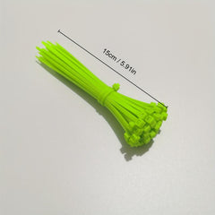 200pcs Plastic Self-locking Packaging Strap 5.91in, 0.11in