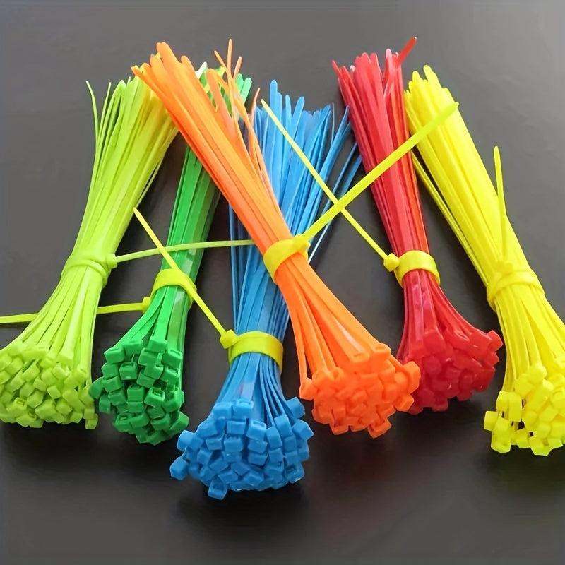 200pcs Plastic Self-locking Packaging Strap 5.91in, 0.11in