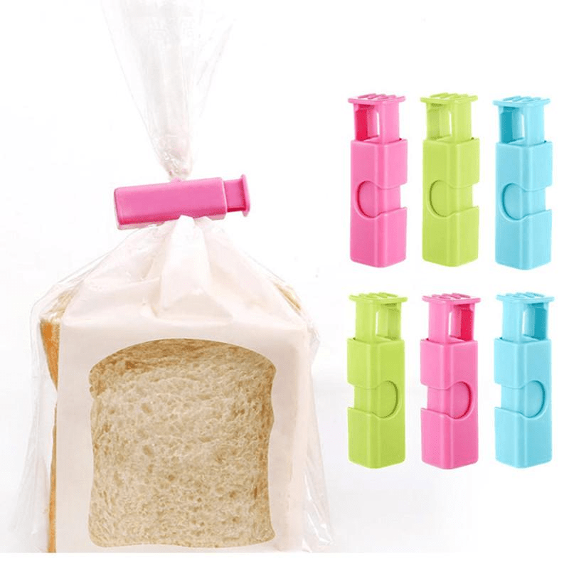4pcs Elastic Snack Food Sealing Clip Fresh keeping Plastic Bag