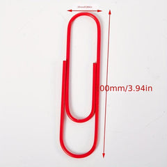 10pcs 100mm Giant Paper Clips Office Supplies