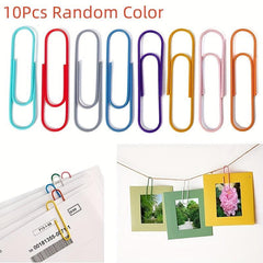 10pcs 100mm Giant Paper Clips Office Supplies
