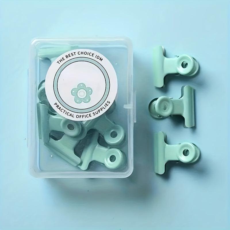 Beauty Macaron Round Head Clip Metal Binding Clip Dovetail Clip