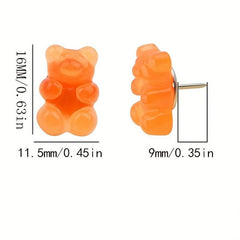 36pcs Colorful Bears Push Pins for Bulletin Board Photos Wall Maps Offices