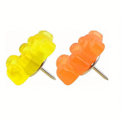 36pcs Colorful Bears Push Pins for Bulletin Board Photos Wall Maps Offices