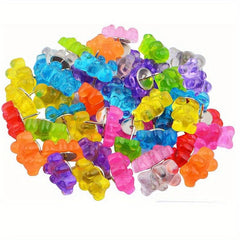 36pcs Colorful Bears Push Pins for Bulletin Board Photos Wall Maps Offices