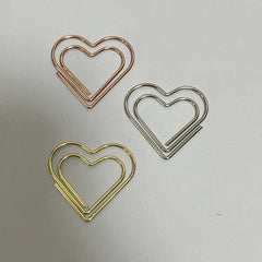 10 20pcs Love Paper Clip Creative Metal Pin