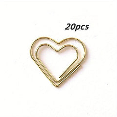 10 20pcs Love Paper Clip Creative Metal Pin