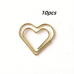 10 20pcs Love Paper Clip Creative Metal Pin