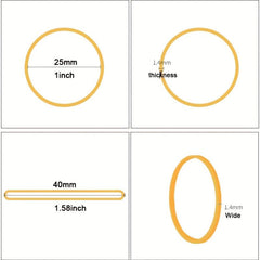 750pcs Rubber Bands 25mm Small Elastic Band Office School Home Supplies