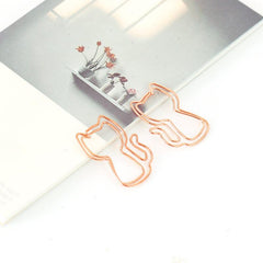 10pcs Cartoon Cat Paper Clips Kitten Shapes Alien Paper Clips