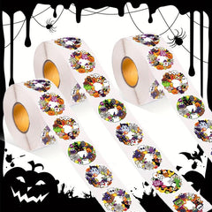 500pcs Halloween Self Adhesive Sticker 8 Patterns