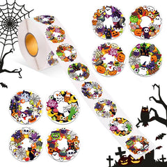 500pcs Halloween Self Adhesive Sticker 8 Patterns