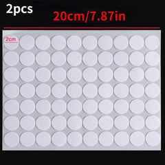 140 Transparent Round Non-marking Double Sided Adhesive Grain Stickers
