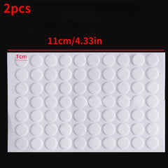 140 Transparent Round Non-marking Double Sided Adhesive Grain Stickers