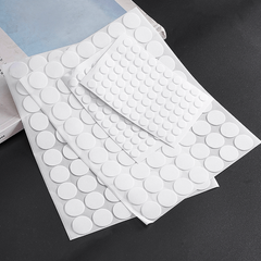 140 Transparent Round Non-marking Double Sided Adhesive Grain Stickers
