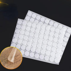 140 Transparent Round Non-marking Double Sided Adhesive Grain Stickers