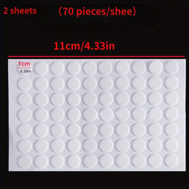 140 Transparent Round Non-marking Double Sided Adhesive Grain Stickers