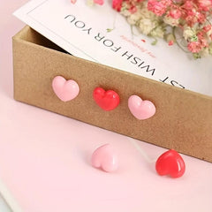 Heart Shaped Pushpins 50/100pcs for Cork Board Office Maps School Supplies
