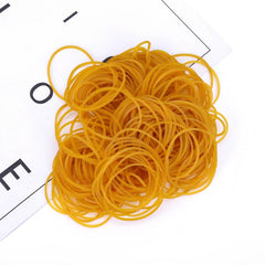 Yellow Rubber Bands 5.0 cm Diameter - 100-500 Pcs - School Office Home