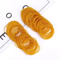 Yellow Rubber Bands 5.0 cm Diameter - 100-500 Pcs - School Office Home