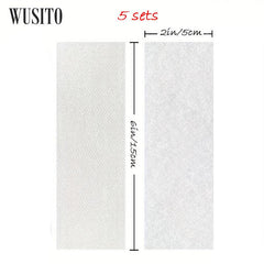 WUSITO 5 08x15 24 Cm Hook And Loop Tape With Adhesive Industrial Strength