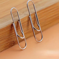 100pcs 28mm Silver Paper Clip Steel Core Nickel plated Silver Paper Clips