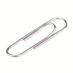 100pcs 28mm Silver Paper Clip Steel Core Nickel plated Silver Paper Clips