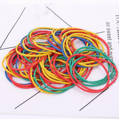 Colorful 38MM High Stretch Rubber Bands for Hair, 100-500pcs