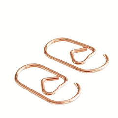 200pcs Heart Paper Clips Golden & Rose Golden for Financial Data