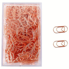 100pcs Small Heart Paper Clips Stainless Steel for Office School Home