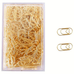 100pcs Small Heart Paper Clips Stainless Steel for Office School Home
