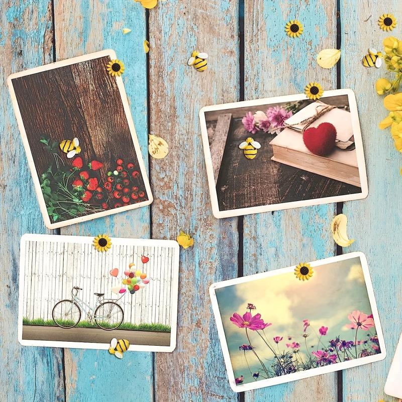 30pcs Sunflower Bee Push Pins Cork Board Decorative Office Classroom Decor