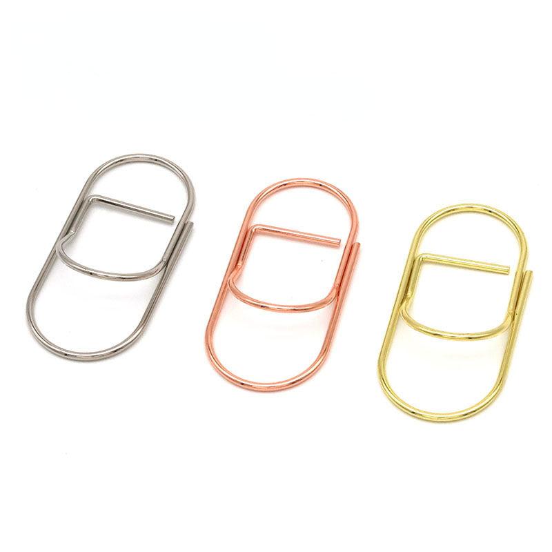 5pcs Fat Metal Pen Clip for Notebooks, Convenient Carry Fixed Pen Buckle