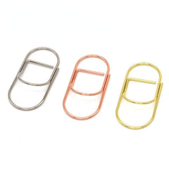 5pcs Fat Metal Pen Clip for Notebooks, Convenient Carry Fixed Pen Buckle