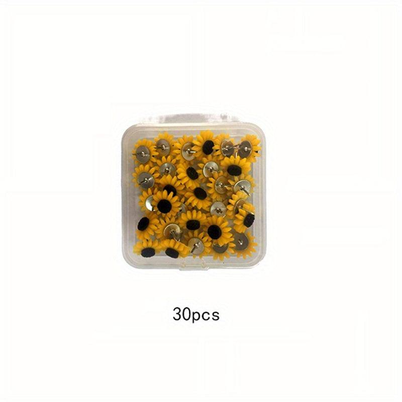 Sunflower Push Pins Decorative Cork Board Tacks for Bulletin Boards