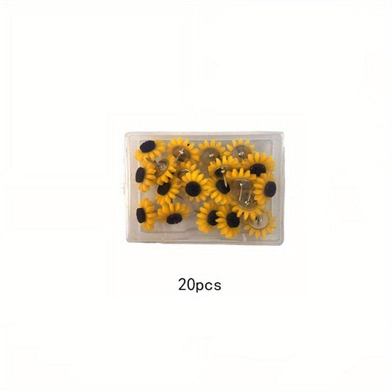 Sunflower Push Pins Decorative Cork Board Tacks for Bulletin Boards