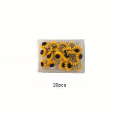 Sunflower Push Pins Decorative Cork Board Tacks for Bulletin Boards