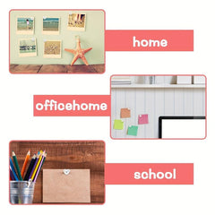 100 Clear Heart Push Pins for Cork Boards Posters Photos Maps